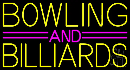 Bowling And Billiards 1 LED Neon Sign