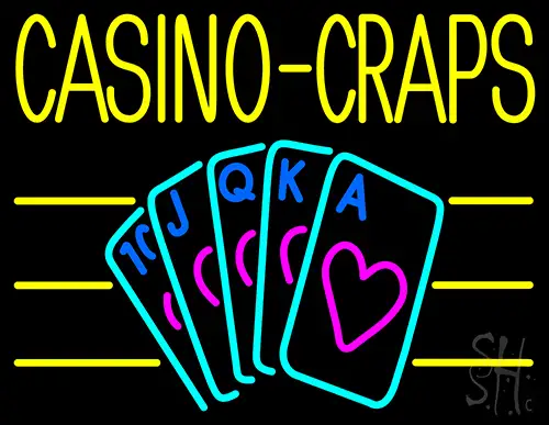 Casino Craps 1 LED Neon Sign