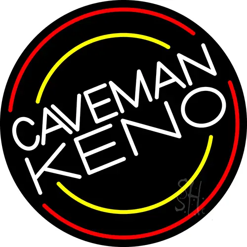 Caveman Keno 5 LED Neon Sign