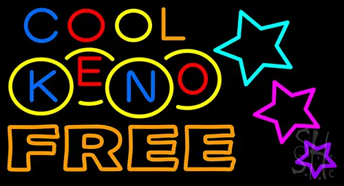 Cool Keno Free 1 LED Neon Sign