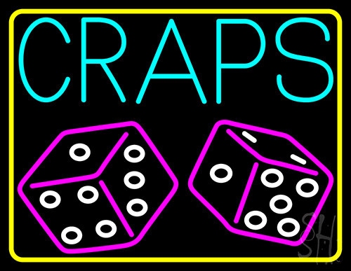 Craps With Dies 1 LED Neon Sign