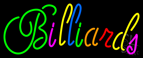 Cursive Letter Billiards 1 LED Neon Sign