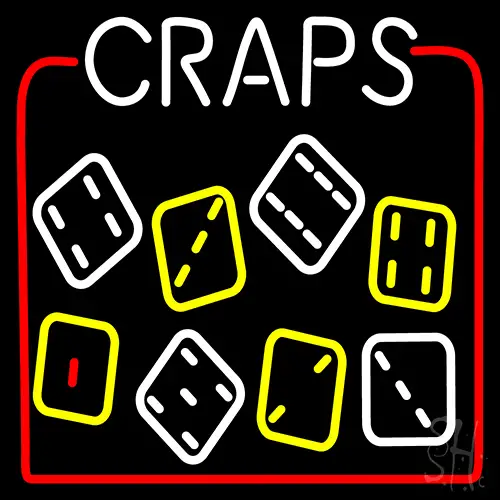 Dies With Craps 1 LED Neon Sign