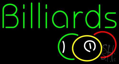 Green Billiards LED Neon Sign