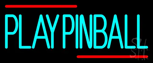 Green Play Pinball 1 LED Neon Sign