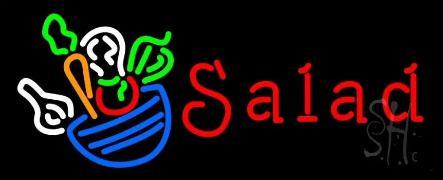 Red Salad Logo LED Neon Sign