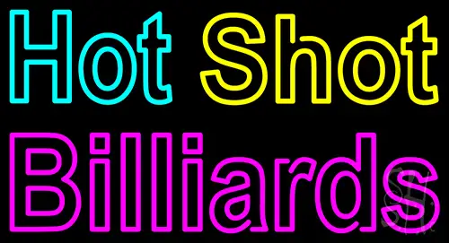 Hot Shot Billiards 1 LED Neon Sign