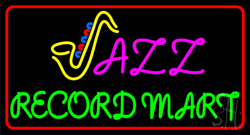 Jazz Record Mart 2 LED Neon Sign