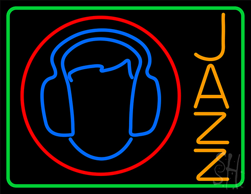 Jazz With Smiley 2 LED Neon Sign