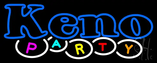 Keno Party 1 LED Neon Sign