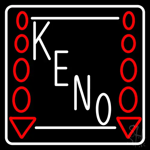 Keno Play Here 2 LED Neon Sign