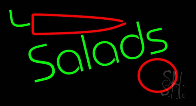 Salads Logo LED Neon Sign