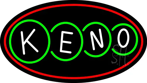 Keno With Border 2 LED Neon Sign
