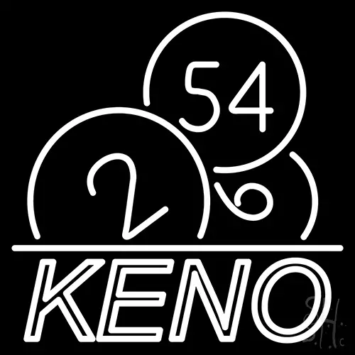 Keno With Ball LED Neon Sign