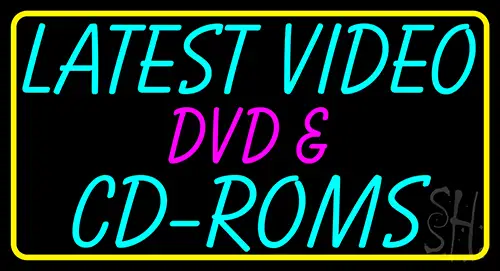 Latest Video Dvd And Cd Roms 1 LED Neon Sign