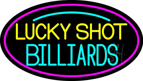 Lucky Shot Billiards 2 LED Neon Sign