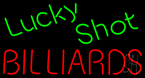 Lucky Shot Billiards LED Neon Sign