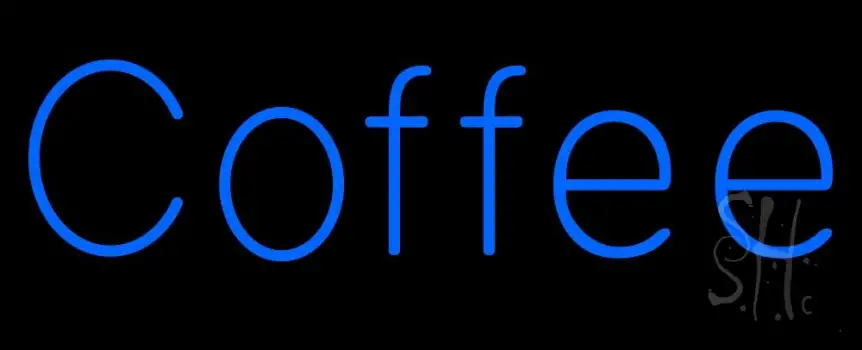 Blue Coffee LED Neon Sign