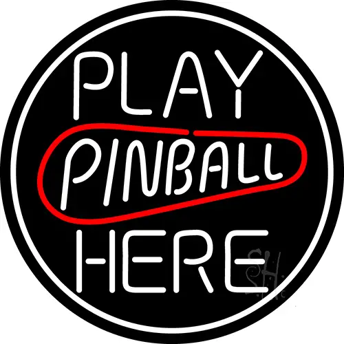Play Pinball Herw 2 LED Neon Sign