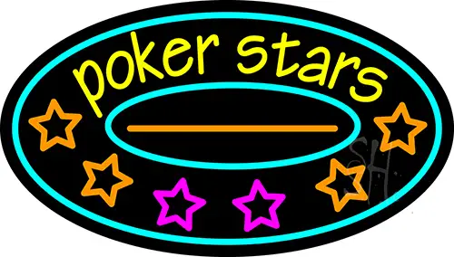 Pokers Stars 2 LED Neon Sign