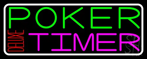 Poker Timer Deluxe 2 LED Neon Sign