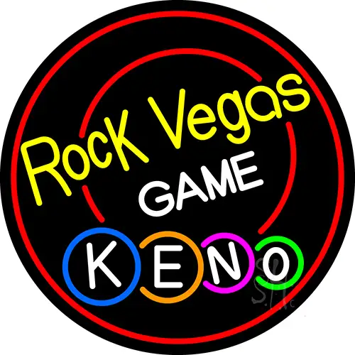 Rock Vegas Keno LED Neon Sign