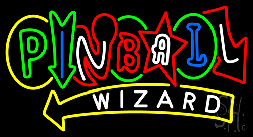Stylish Pinball Wizard LED Neon Sign