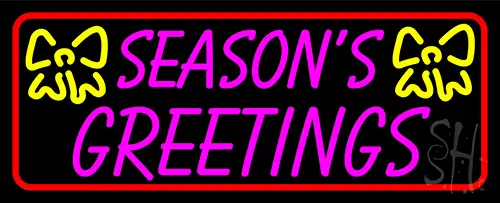 Seasons Greetings 1 LED Neon Sign