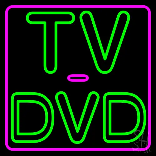 Tv Dvd 2 LED Neon Sign
