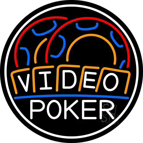 Video Poker 1 LED Neon Sign