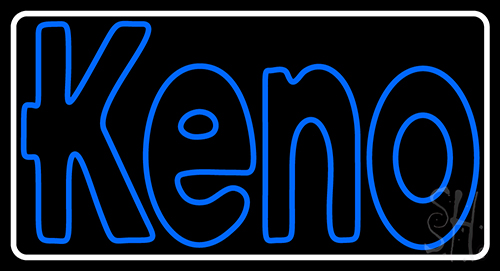 Border With Keno LED Neon Sign