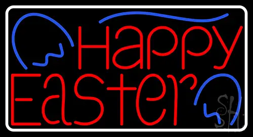 Happy Easter 1 LED Neon Sign