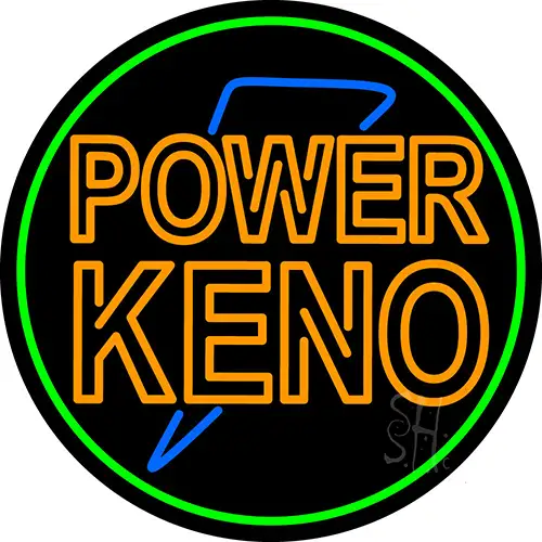 Power Keno 1 LED Neon Sign