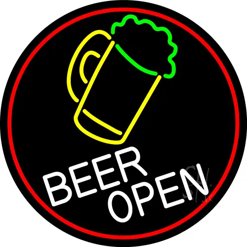 Beer Mug Open Beer LED Neon Sign