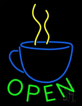 Open Coffee LED Neon Sign