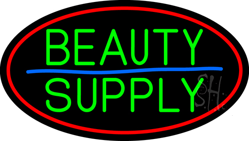 Green Beauty Supply LED Neon Sign