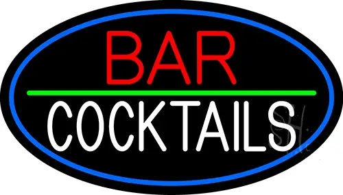 Red Bar Cocktail LED Neon Sign