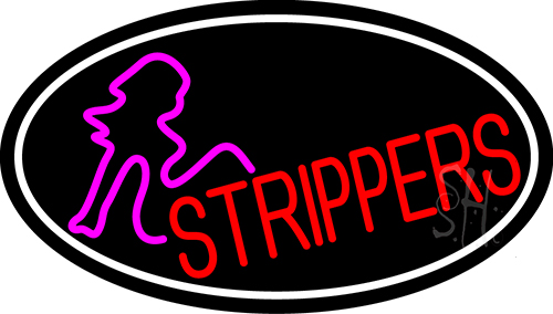 Strippers LED Neon Sign