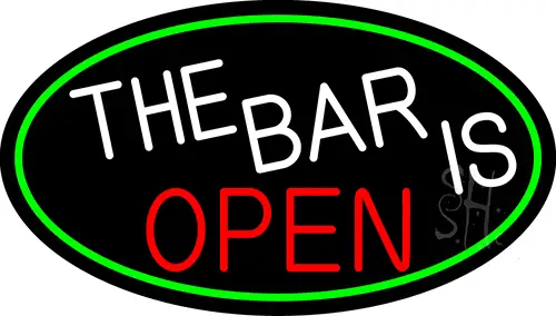 The Bar Is Open LED Neon Sign