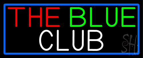 The Blue Club LED Neon Sign