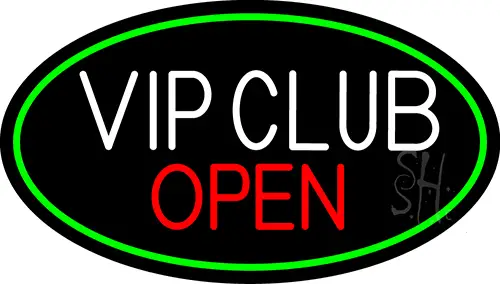 Vip Club Open LED Neon Sign