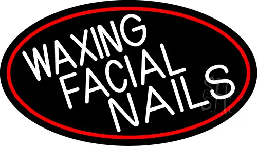 Waxing Facial Nails LED Neon Sign