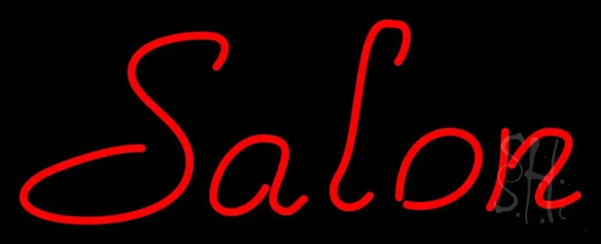Red Salon LED Neon Sign