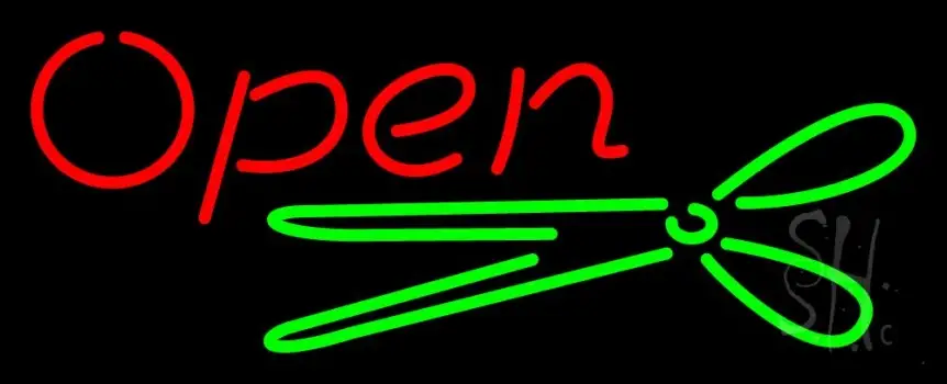Scissor Open LED Neon Sign