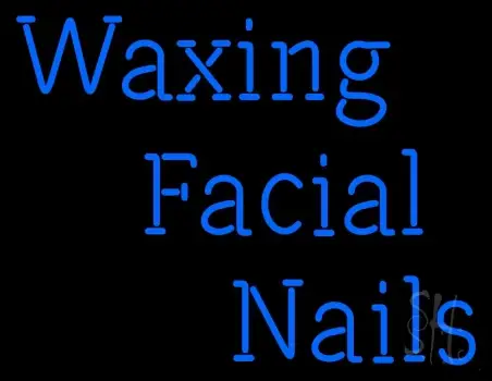 Waxing Facial Nails LED Neon Sign