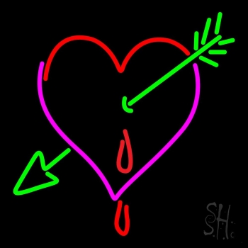 Heart Arrow I Love You LED Neon Sign
