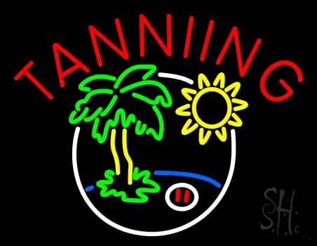 Tanning With Logo LED Neon Sign