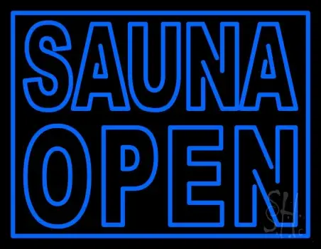 Double Stroke Sauna Open LED Neon Sign
