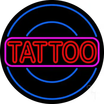 Round Tattoo LED Neon Sign