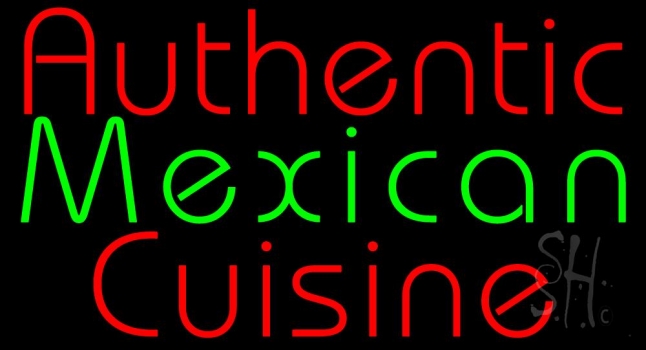 Authentic Mexican Cuisine LED Neon Sign